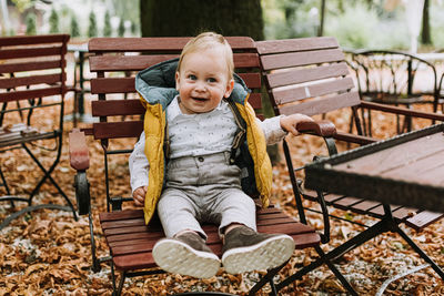 Cute 1 year old little boy