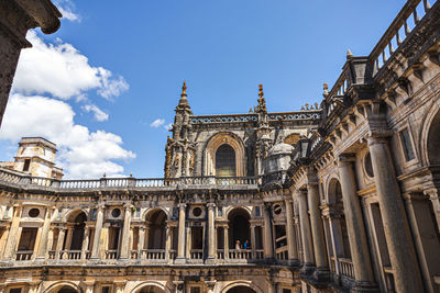 Low angle view of historic building against sky