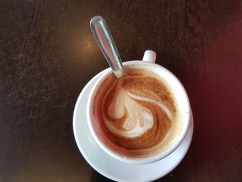 Close-up of coffee on table
