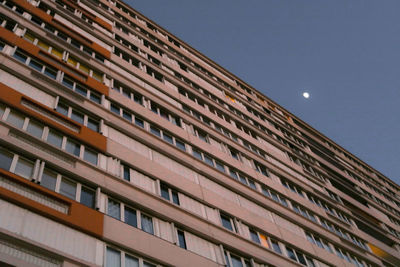 Low angle view of modern building against sky