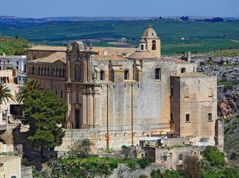 High angle view of monastery