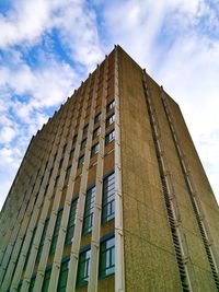 Low angle view of modern building against sky