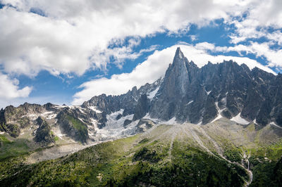 Mountain view in chamonix