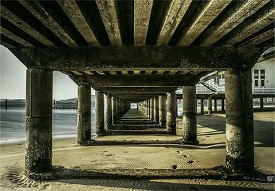 Pier on sea