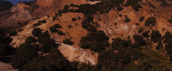 View of rock formations