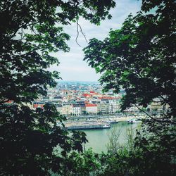 Scenic view of city against sky