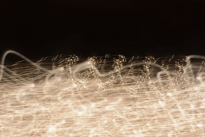 Light trails at night