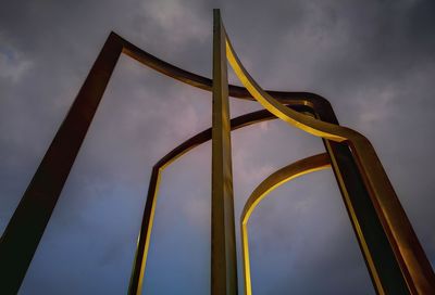 Low angle view of built structure against sky