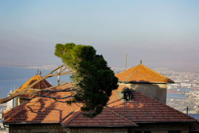 View of built structure against clear sky