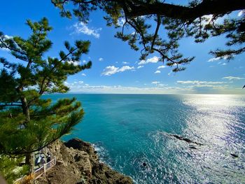 Scenic view of sea against sky