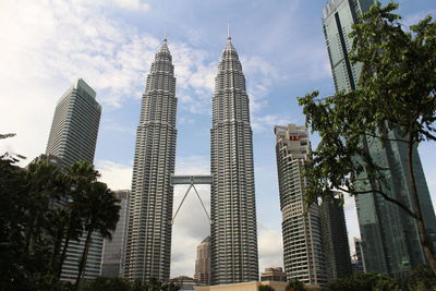 Low angle view of buildings against sky