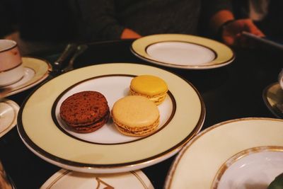 Close-up of served food