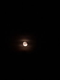 Full moon in dark sky