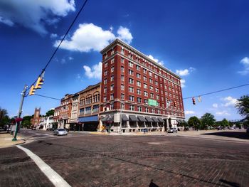 Low angle view of building against sky