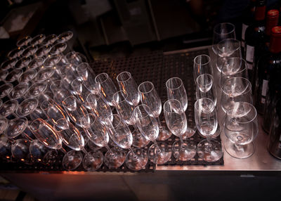 Close-up of bottles