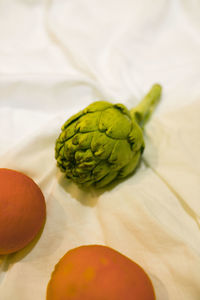 Close-up of lemon on table