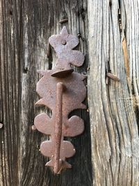 Close-up of rusty door