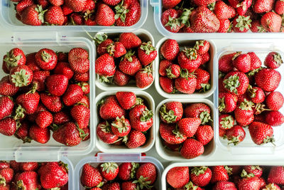 Full frame shot of strawberries