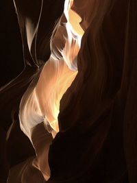 Close-up of smoke against black background