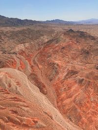 Scenic view of dramatic landscape against sky