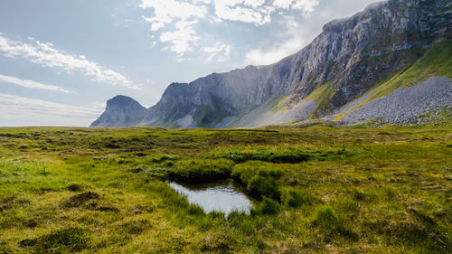 Scenic view of landscape against sky