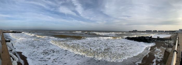 Panoramic view of sea against sky