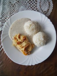 Close-up of food in plate