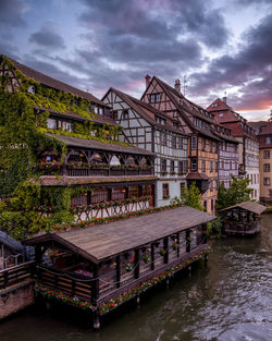 Strolling through petite france in strasbourg, alsace, france