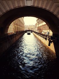 View of canal along buildings