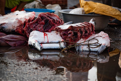 Fish for sale in market in mumbai