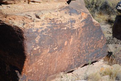 Close-up of rock formation