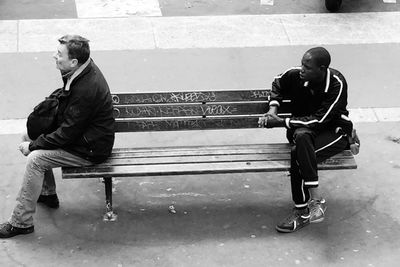 Man sitting on seat