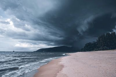 Scenic view of sea against sky