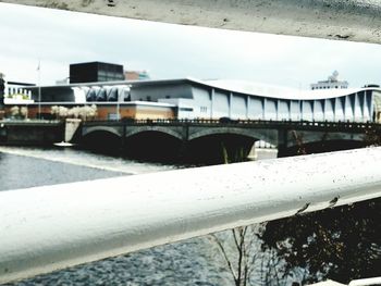 View of bridge over river