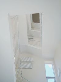 Low angle view of staircase in building