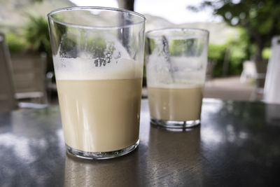 Close-up of drink on table