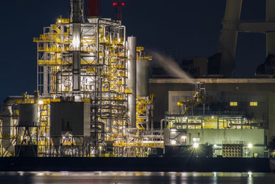 Bio power plant at night