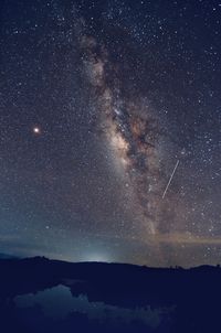 Scenic view of star field at night