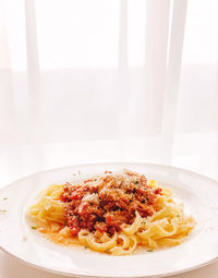 Close-up of food in plate