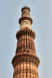 Low angle view of temple against clear sky