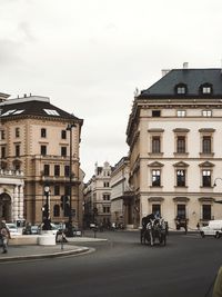 City street against sky