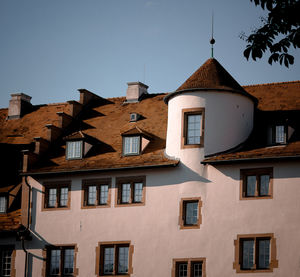 Low angle view of buildings against sky