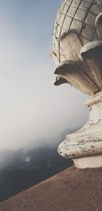 Scenic view of land against clear sky