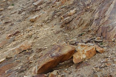 Full frame shot of rocky land