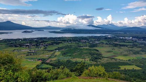 Scenic view of landscape against sky