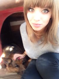 looking at camera