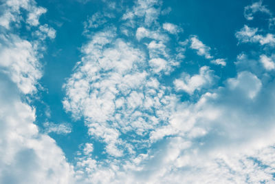 Low angle view of clouds in sky