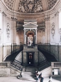 Group of people in historical building