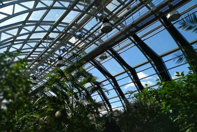 Low angle view of skylight