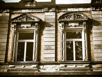 Facade of old house